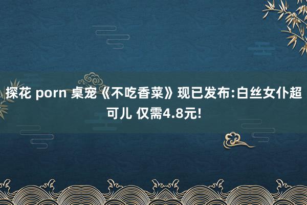 探花 porn 桌宠《不吃香菜》现已发布:白丝女仆超可儿 仅需4.8元!