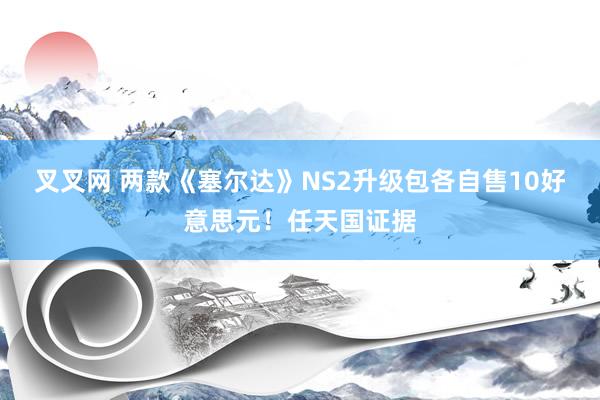 叉叉网 两款《塞尔达》NS2升级包各自售10好意思元！任天国证据